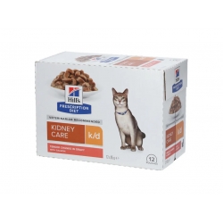 HILL'S PD FELINE K/D Kidney Care saszetka Łosoś 12x 85g