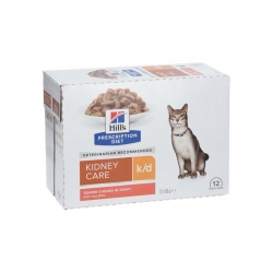 HILL'S PD FELINE K/D Kidney Care saszetka Łosoś 12x 85g